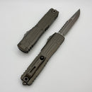Microtech Ultratech EX - ZBP Interceptor Apocalyptic w/ Natural Clear Milled Handle Signature Series 1117EX-10APNCS