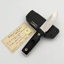 Medford The San 3V Tumbled Blade w/ Black G-10 Handle Fixed Blade w/Kydex