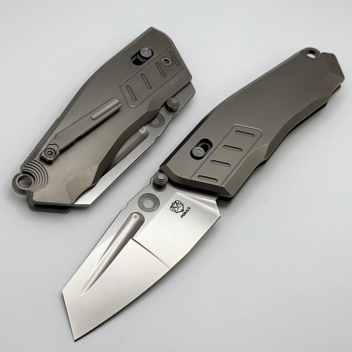Poikilo Blade Task Vader S1 Titanium Handles w/ Pearlescent M398