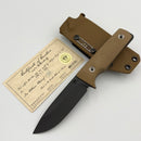 Medford The San 3V DLC Blade w/ Coyote G-10 Handle Fixed Blade w/Kydex