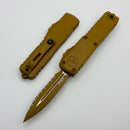 Microtech UTX-85 Gen IV w/ Cerakote RAL-8000 & RAL-8000 Full Serrated D/E M390MK 12324-3CRA