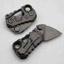 Custom Knife Factory Kek Stonewash Slipjoint w/ Titanium Handles & M398 Non-Locking