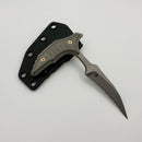 Microtech & Bastinelli Bee Marfione Select Apocalyptic Full Serrated w/ Apocalyptic Handles & Bronze Hardware 218-12APMS1