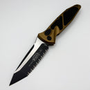 Microtech Socom Elite Auto T/E Black Full Serrated w/ Tan Handles 161A-3TA