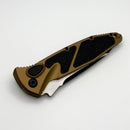 Microtech Socom Elite Auto T/E Black Full Serrated w/ Tan Handles 161A-3TA