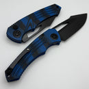 Heretic Knives Pariah M/A Button Lock Blue G10 Handles w/ DLC MagnaCut H046-6A-G10/BLU