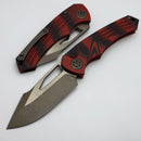 Heretic Knives Pariah M/A Button Lock Red G10 Handles w/ Bronze MagnaCut H046-7A-G10/RD
