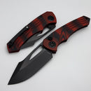 Heretic Knives Pariah M/A Button Lock Red G10 Handles w/ DLC MagnaCut H046-6A-G10/RD