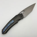 Poikilo Blade Tero Midtech Titanium Handles w/ Crosscut ZircuTi Backspacer & Pearlescent Stonewash M398