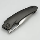 Poikilo Blade Tero Midtech Titanium Handles w/ Crosscut ZircuTi Backspacer & Pearlescent Stonewash M398