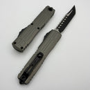 Microtech Ultratech EX - ZBP Hellhound Tactical w/ Natural Clear Milled Handle Signature Series 1119EX-1NCS