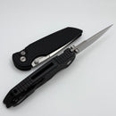 Pro-Tech TR-3 Integrity Manual Black Aluminum Relic Handles w/ Black Lip Pearl Button & Satin MagnaCut INT1105-LTD