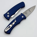 Pro-Tech Duke Custom Blue Aluminum Handle & Polished Mike Irie Compound Ground 154CM Blade 2025 Custom 004