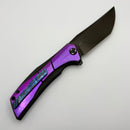 Poikilo Blade Anolis S2 Special Run w/ Purple Crystal Ti Handles & DLC M398 w/ Timascus Clip