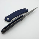 Shirogorov Quantium Ursus w/ Dark Blue G10/Titanium Handle & 3.74" Stonewash Cromax PM