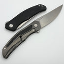 Shirogorov Quantium Ursus w/ Black G10 /Titanium Handle & 3.74" Stonewash Cromax PM