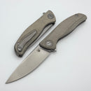 Shirogorov F95 Ursus w/ Green Micarta Handle & 3.74" Stonewash Elmax
