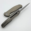 Shirogorov F95 Ursus w/ Green Micarta Handle & 3.74" Stonewash Elmax