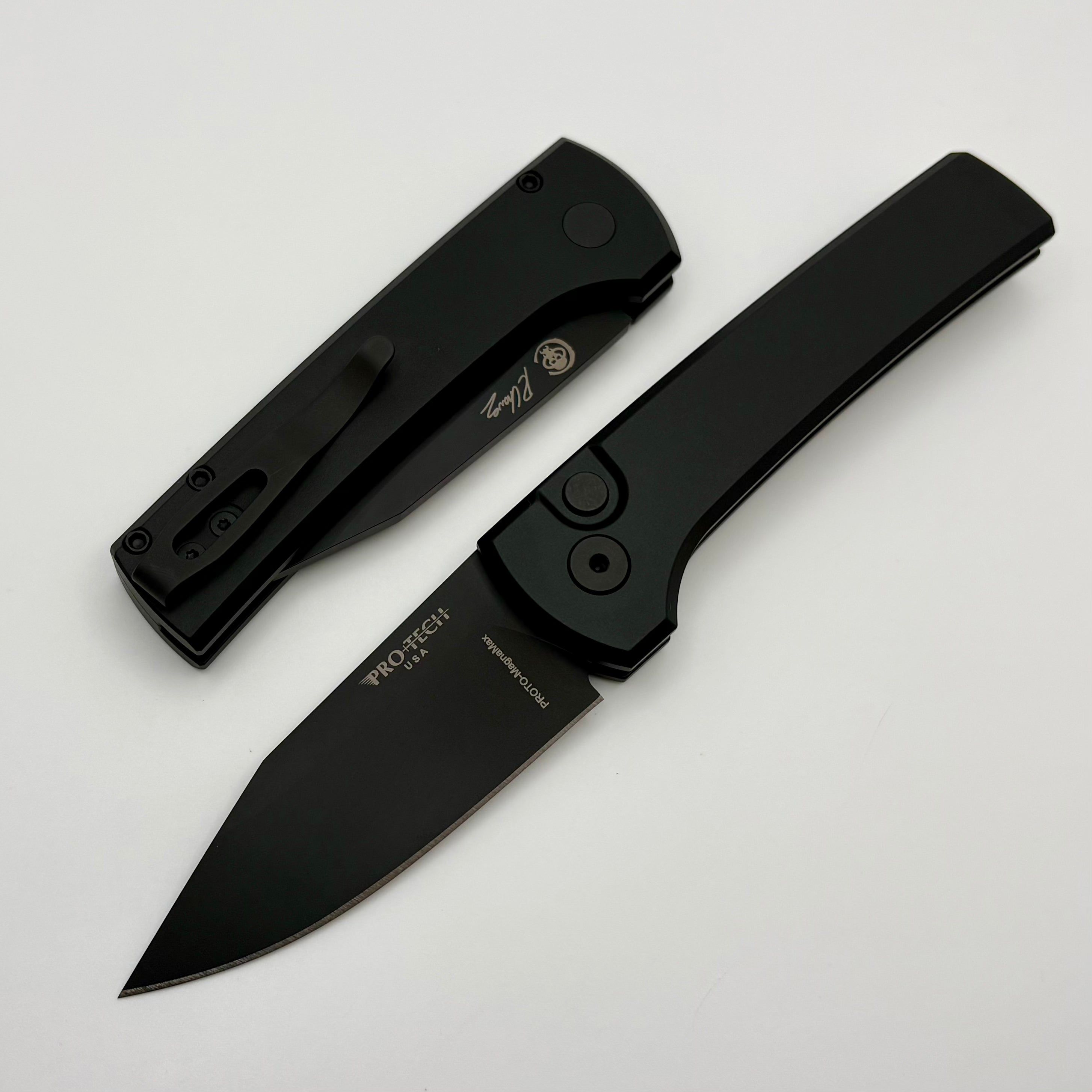 Pro-Tech Chavez Scapegoat Compact Auto w/ Black Aluminum Handle & DLC