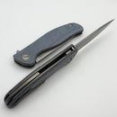 Shirogorov F95 Ursus w/ Blue Micarta Handle & 3.74" Stonewash Elmax