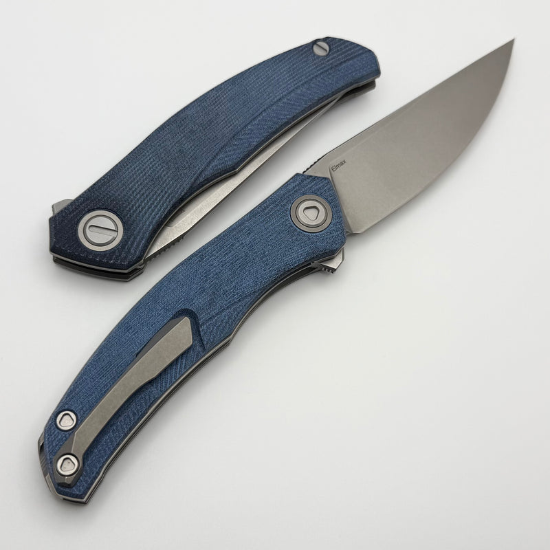 Shirogorov Q95 Ursus w/ Blue Micarta Handle & 3.74