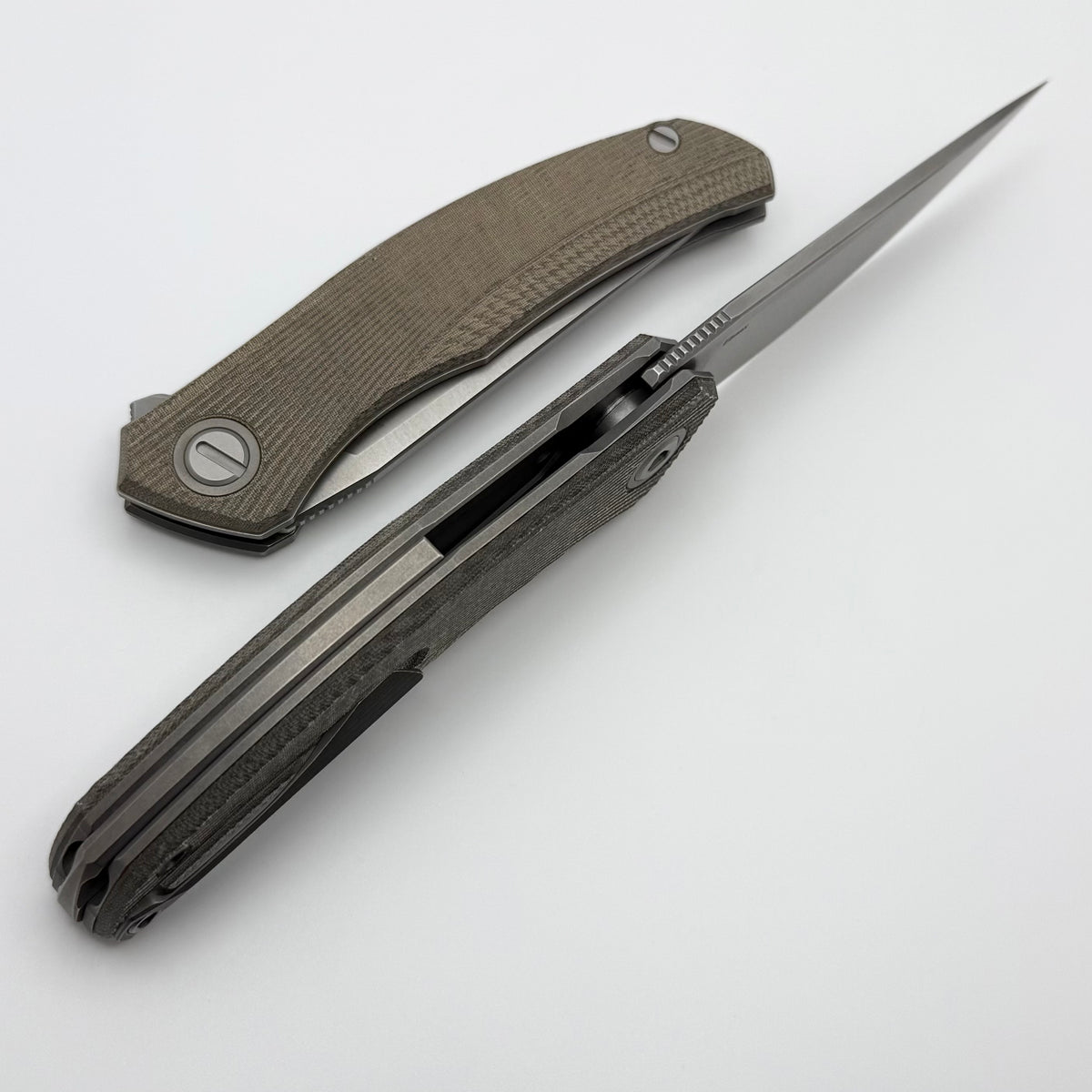 Shirogorov Q95 Ursus w/ Green Micarta Handle & 3.74