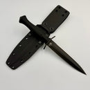 Spartan Dagger Black MagnaCut & Black Micarta Fixed Blade w/ Black Kydex SB49BKBKKYBK
