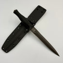 Spartan Blades Les George V-14 Dagger Black Magnacut w/ Black G-10 Grips and Black Kydex sheath SB27BKBKKYBK
