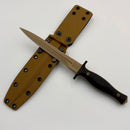 Spartan Blades Les George V-14 Dagger FDE Magnacut w/ Black G-10 Grips and Tan Kydex sheath SB27DEBKKYTN