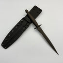 Spartan Ronin F/S Dagger Black Handle w/ Black Magnacut and Black Kydex sheath SB60BKBKKYBK