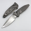 Marfione Custom Knives Socom Elite Ram-Lok w/ Titanium Slab Side Handles & Flamed Accents w/ Cracked Ice Clip Point M390MK