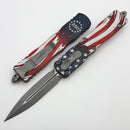 Microtech Dirac Delta 250th 1776-2026 Apocalyptic D/E Signature Series 227-10APS-4J250