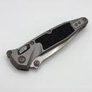 Marfione Custom Knives Socom Elite Ram-Lok w/ Titanium Textured Inlay Handles & Blue Accents w/ Cracked Ice Clip Point M390MK