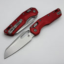 Microtech Knives MSI RAM LOK Red Fluted Aluminum & Stonewash M390MK 210-10FLRD