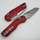 Microtech Knives MSI RAM LOK Red Fluted Aluminum & Stonewash M390MK 210-10FLRD
