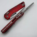 Microtech Knives MSI RAM LOK Red Fluted Aluminum & Stonewash M390MK 210-10FLRD