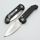 Marfione Custom LUDT Gen III Slab Side Carbon Fiber Handles w/ Flamed Accents & Tulip Ground Hand Rubbed Satin