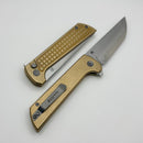North Mountain Blade Chop2 w/ Aluminum Bronze Grid Handles & SLD-Magic Tanto 2403-Grid