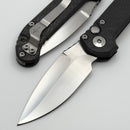 Marfione Custom LUDT Gen III Slab Side Carbon Fiber Handles w/ Flamed Accents & Tulip Ground Hand Rubbed Satin