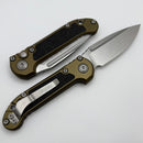 Microtech Knives LUDT Gen III Stonewash Drop Point w/ OD Green Handle 1135-10OD
