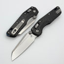 Microtech Marfione Select MSI RAM LOK Mini Slab Side Carbon Fiber Handles w/ Blue Accents & Stonewash M390MK 210M-10MS9