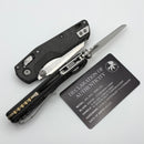 Microtech Marfione Select MSI RAM LOK Mini Slab Side Carbon Fiber Handles w/ Bronze Accents & Stonewash M390MK 210M-10MS8