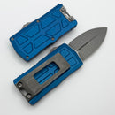 Microtech Exocet II w/ Blue Aluminum Handle & Apocalyptic D/E M390MK 1157-10APBL