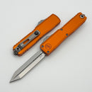 Microtech UTX-70 Gen IV w/ Orange Handle & Stonewash Spartan M390MK 12494-10OR