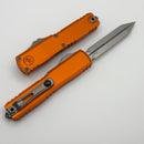 Microtech UTX-70 Gen IV w/ Orange Handle & Stonewash Spartan M390MK 12494-10OR