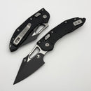 Microtech Knives Manual M-Stitch RAM LOK Black Tactical Frag Aluminum Handles & Black M390MK 169MRL-1FR