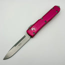 Pre-Owned Microtech Ultratech Single Edge Stonewash Standard & Pink 121-10PK
