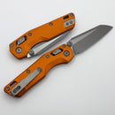 Microtech MSI RAM LOK Mini Orange Fluted Aluminum Handles w/ Apocalyptic M390MK 210M-10APFLOR