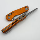 Microtech MSI RAM LOK Mini Orange Fluted Aluminum Handles w/ Apocalyptic M390MK 210M-10APFLOR