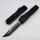 Microtech Ultratech EX - ZBP Hellhound Tactical w/ Black Milled Handle Signature Series 1119EX-1TS